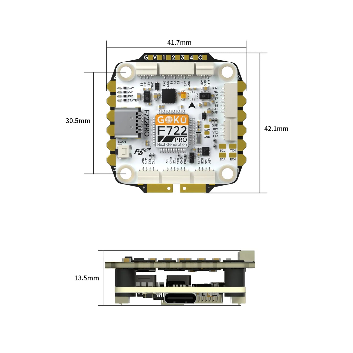 Flywoo GOKU F7 PRO V2 50A BLS 30X30 Stack (MPU6000)