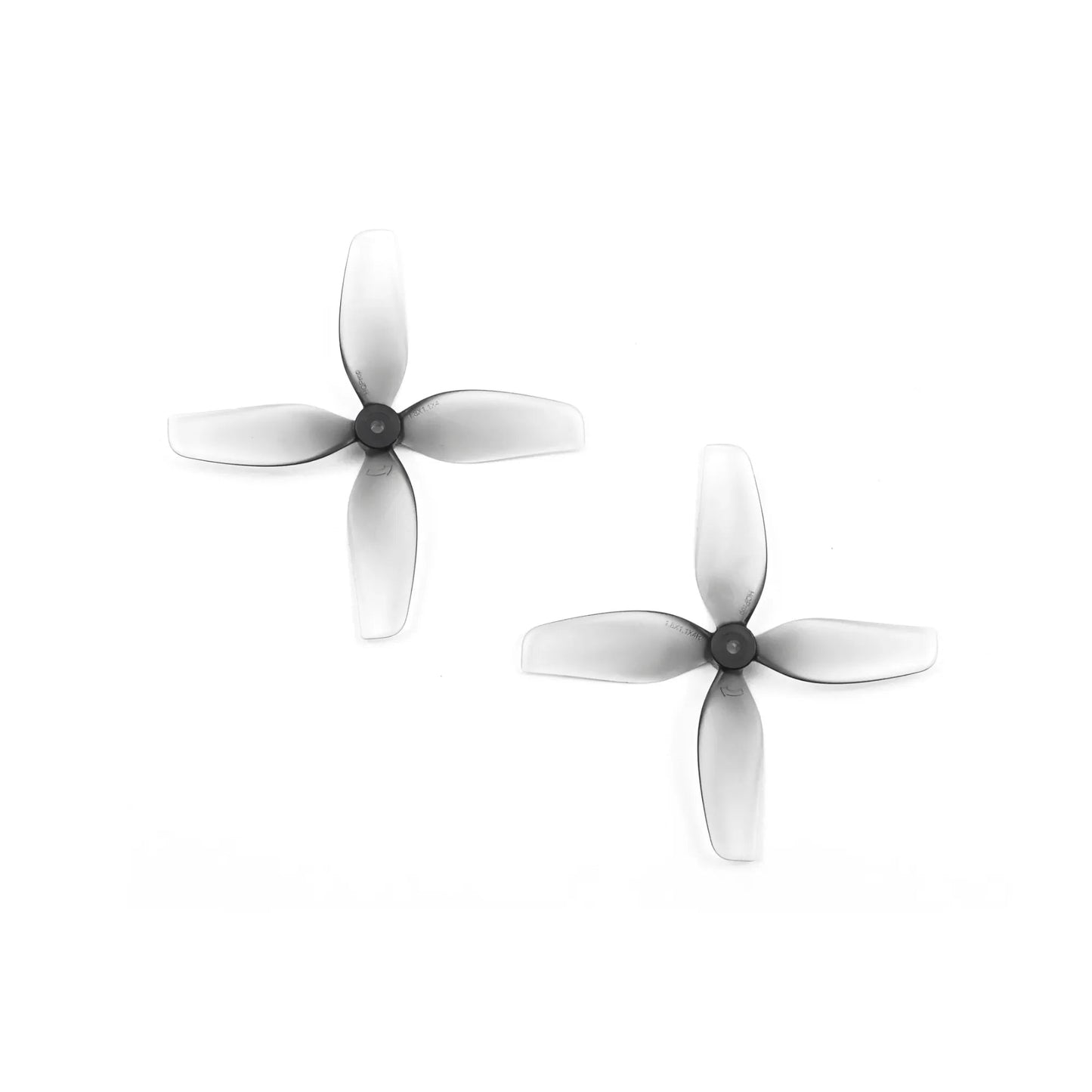 HQProp 45mm Ultralight Quad-Blade Whoop Props (1.8x1.1x4) - Grey 1.5mm Shaft (2CW+2CCW)