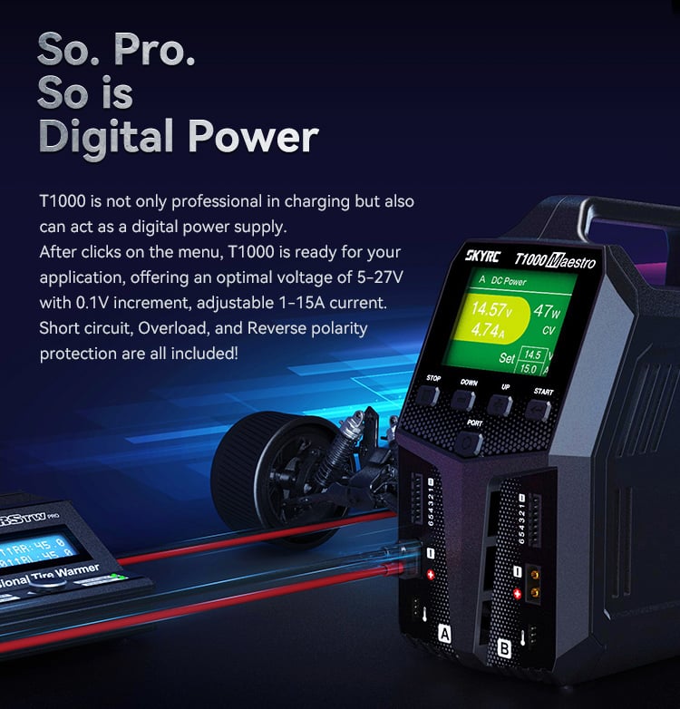 SkyRC T1000 Maestro AC/DC Dual Charger
