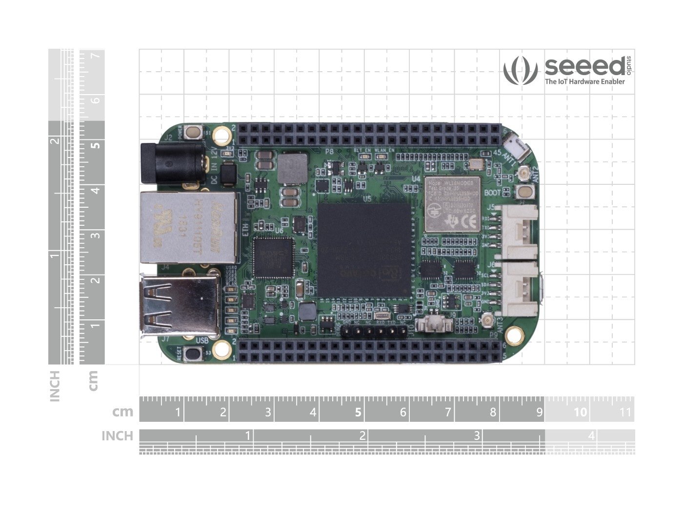 Seeed Studio BeagleBone® Green Gateway Development Board(TI AM335x WiFi+BT and Ethernet)