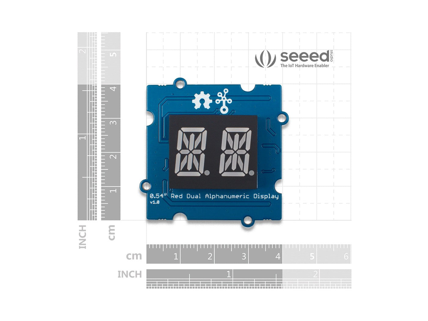 Grove - 0.54‘’ Red Dual Alphanumeric Display