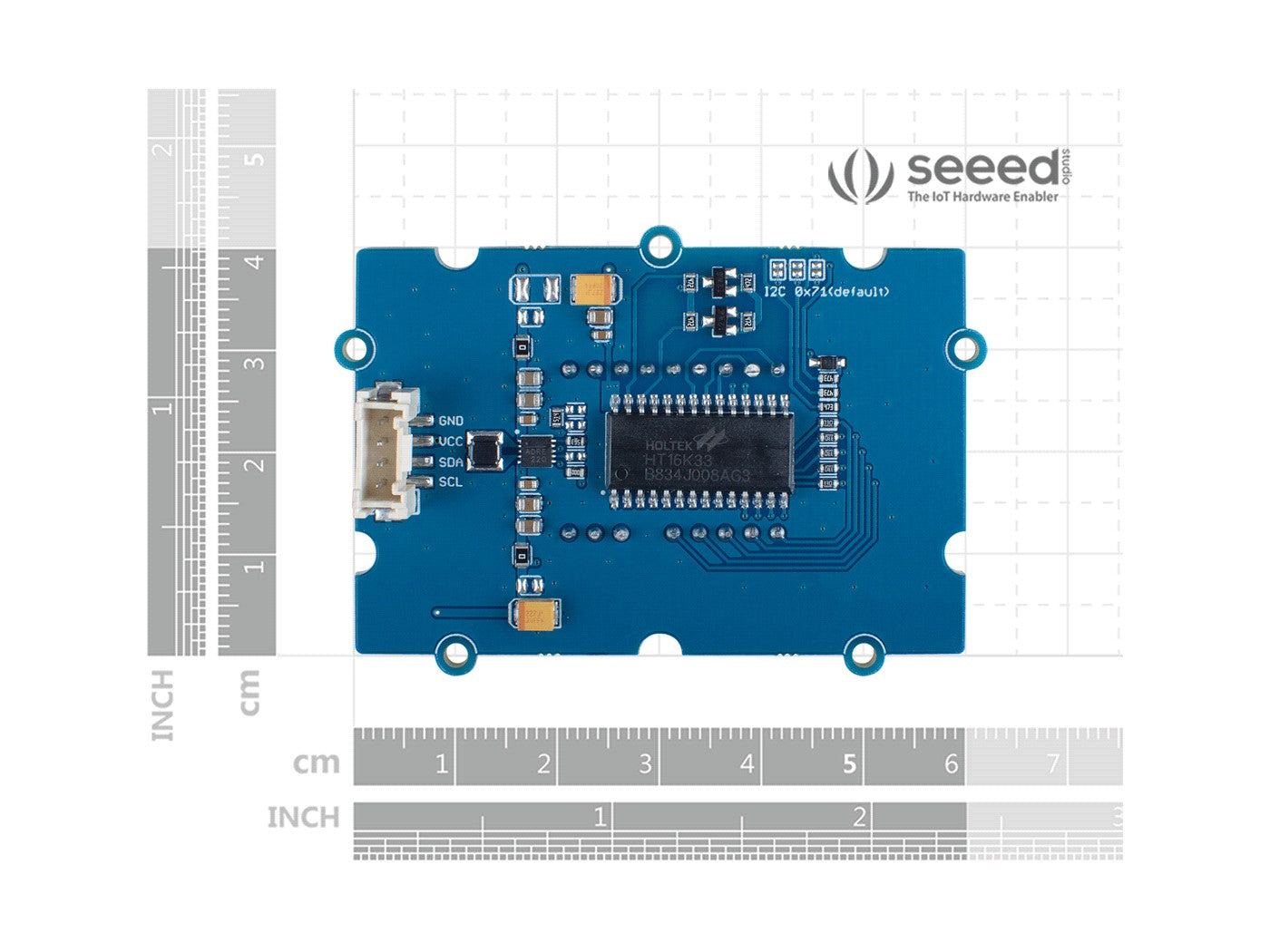 Grove - 0.54‘’ Red Quad Alphanumeric Display