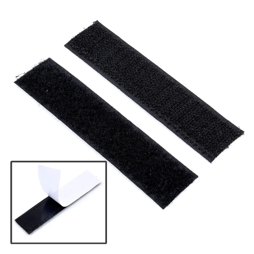 10pc Battery Self Adhesive Hook and Loop Tape