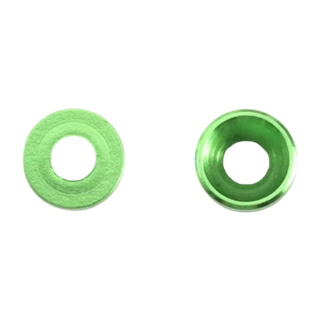10pc M2 Cap Head Washers Coloured Aluminium Pack