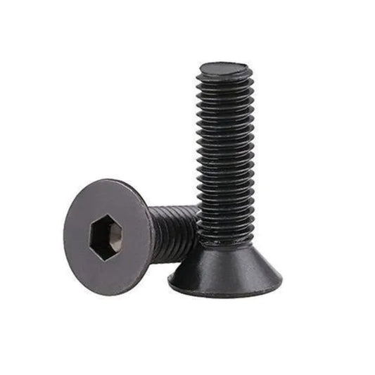 10pc M5 Hex Counter Sunk Head Screw Pack Black 8.8 Steel