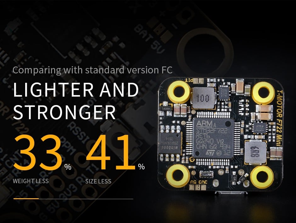 T-Motor Mini F7 Stack + F45A 3-6S BLHeli_32 4-in-1 ESC