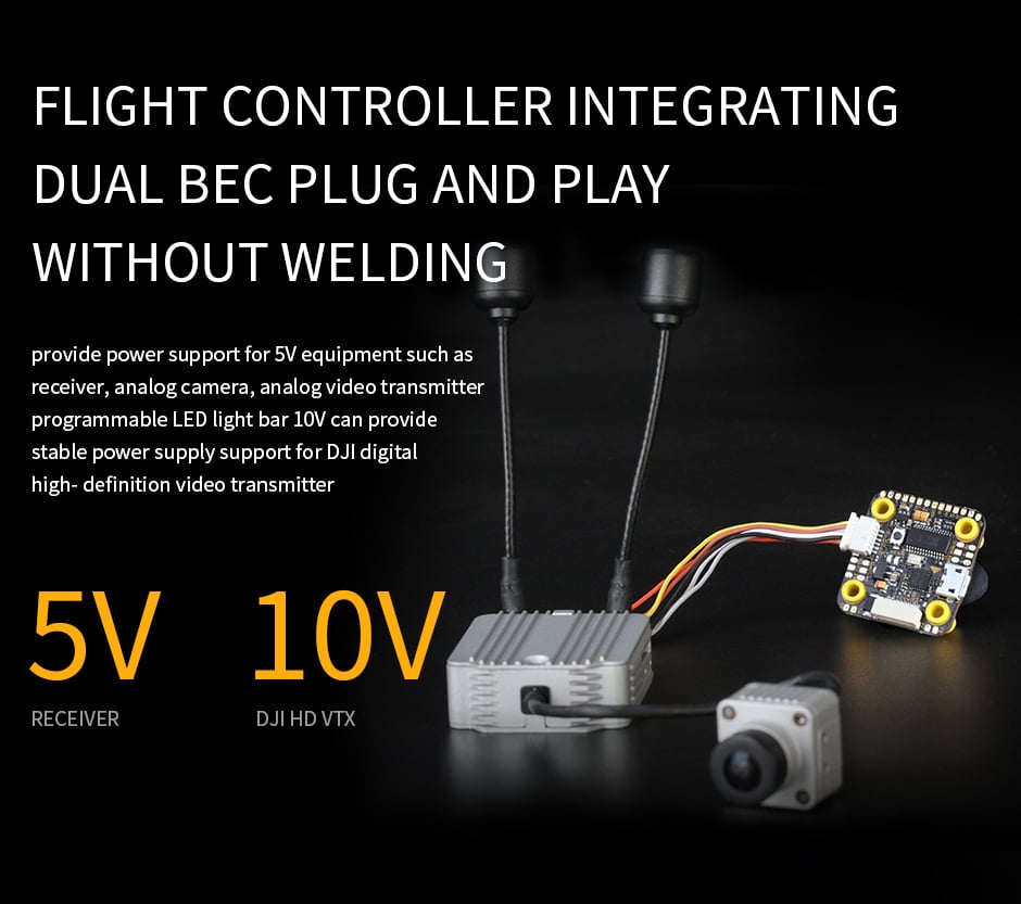 T-Motor Mini F7 Stack + F45A 3-6S BLHeli_32 4-in-1 ESC