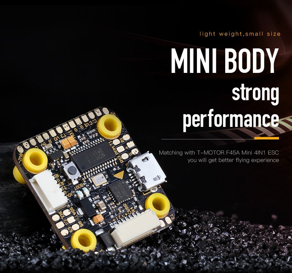 T-Motor Mini F7 Stack + F45A 3-6S BLHeli_32 4-in-1 ESC