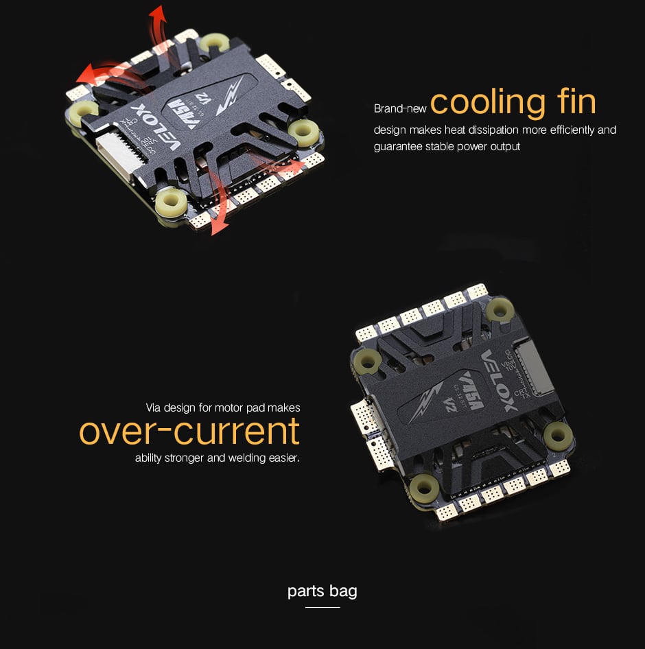 Tmotor Velox V45A V2 4in1 BLheli 32 ESC