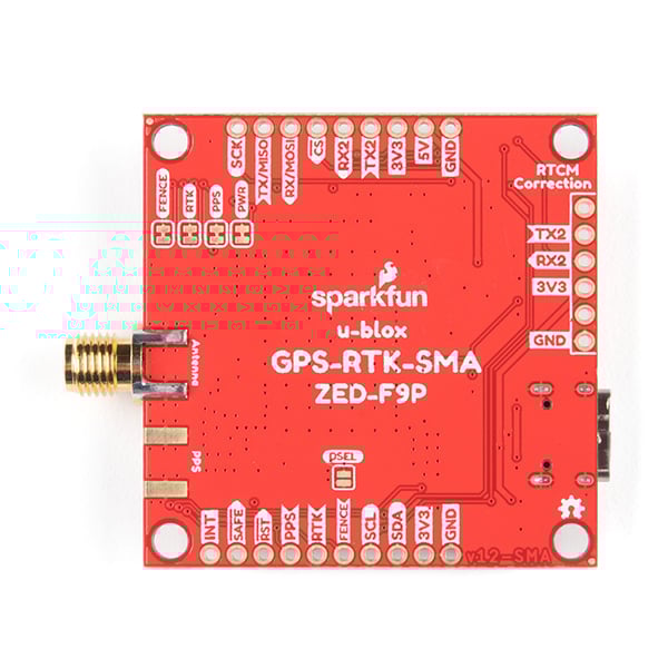 SparkFun GPS-RTK-SMA Breakout - ZED-F9P (Qwiic)