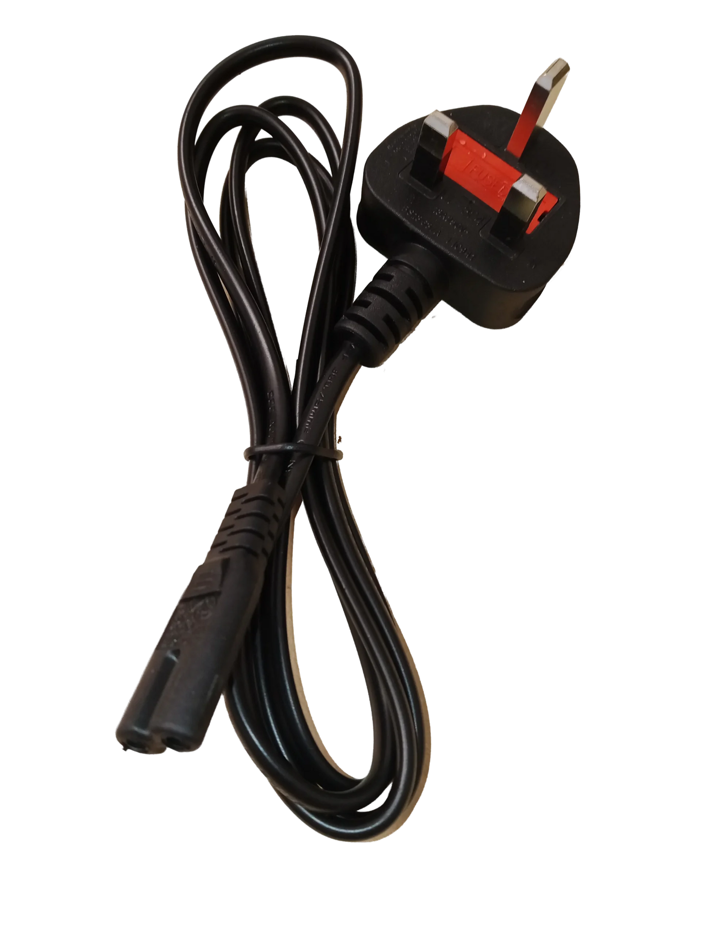 13A IEC 60320 C7 (figure-8, shotgun) connector (UK plug)