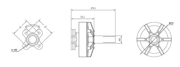 Xnova 1804 Brushless Motor (5mm Shaft)