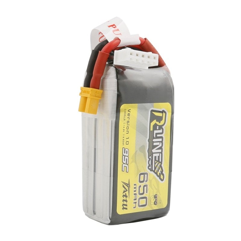 Tattu R-Line 650mAh 14.8V 4S1P 95C Lipo Battery