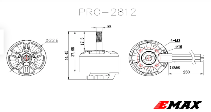 EMAX Pro 2812 Cinelifter Motor