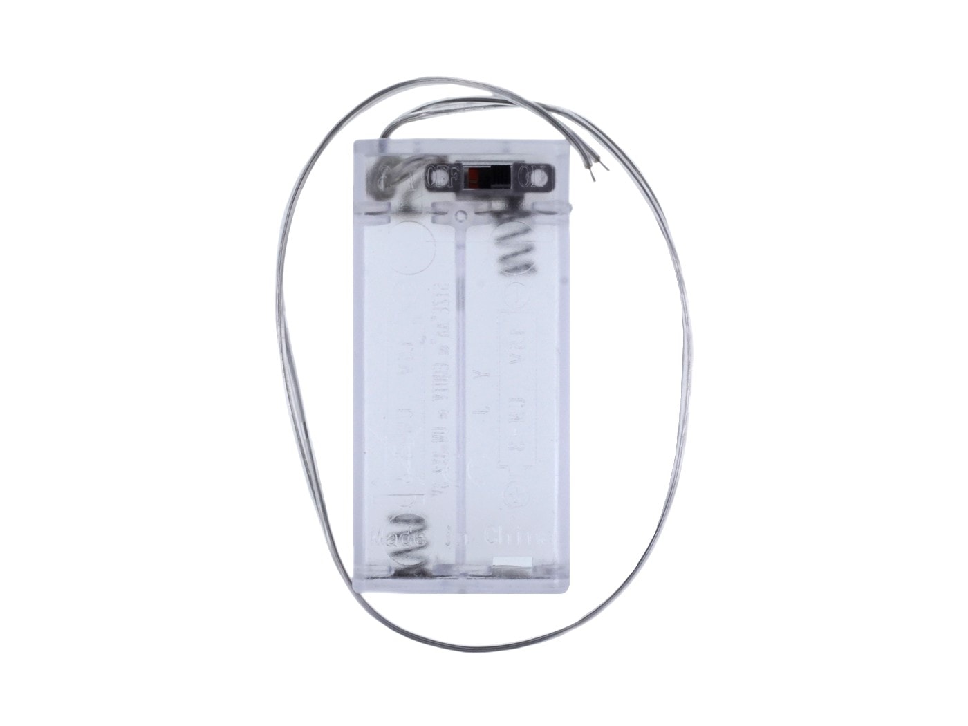 2 x AA Battery Holder with On & Off Switch and Slider Cover