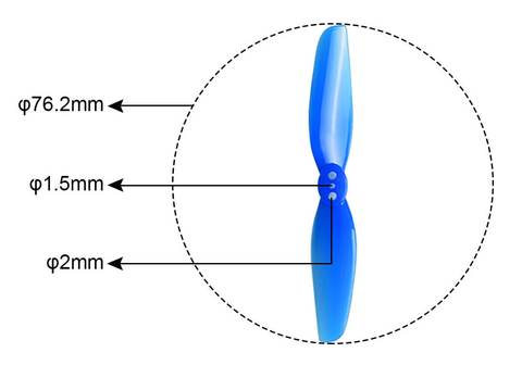 HQprop Durable T3x2 (3020) Propellers (2x CW + 2x CCW)