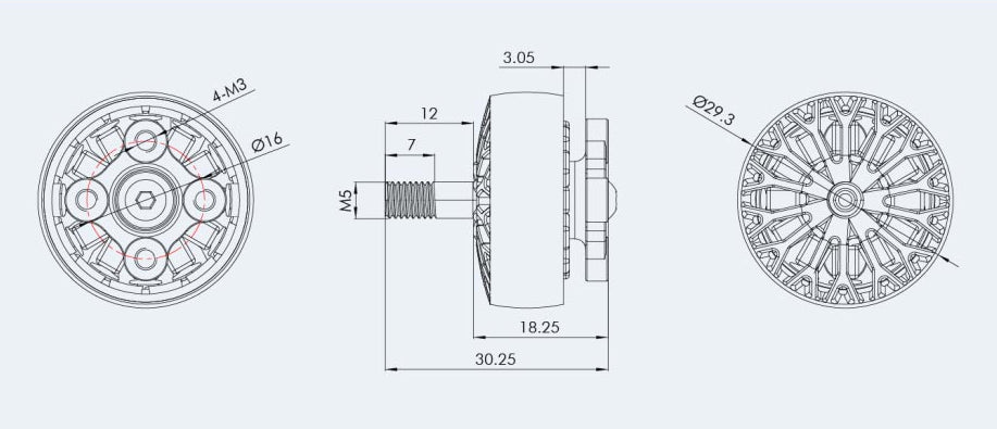 ITS 2306.5 - 1750KV Motor By T-Motor