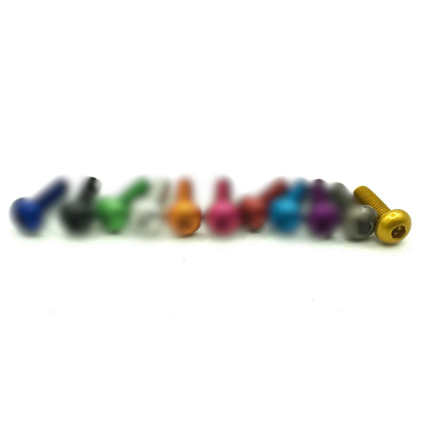 10pc M3x16 7075 Aluminium Button Head Bolts – 10 Pack (Hex Socket, Full Thread)