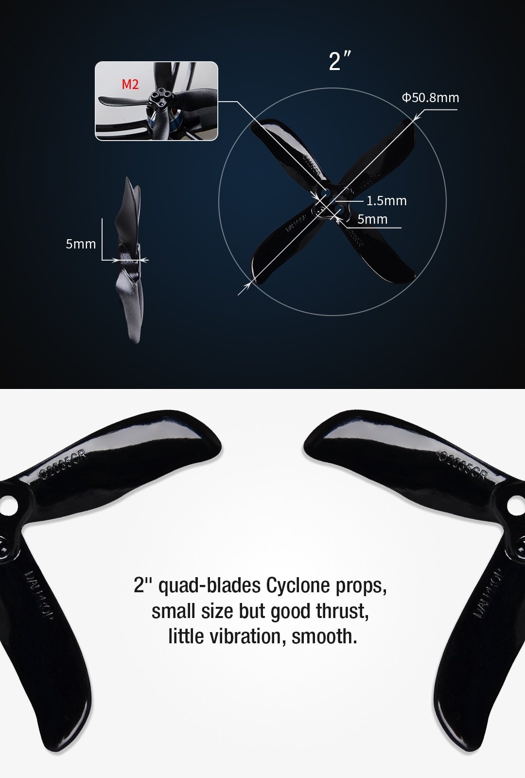 Dal Cyclone Q 2035 Quad Propellers (set of 8)