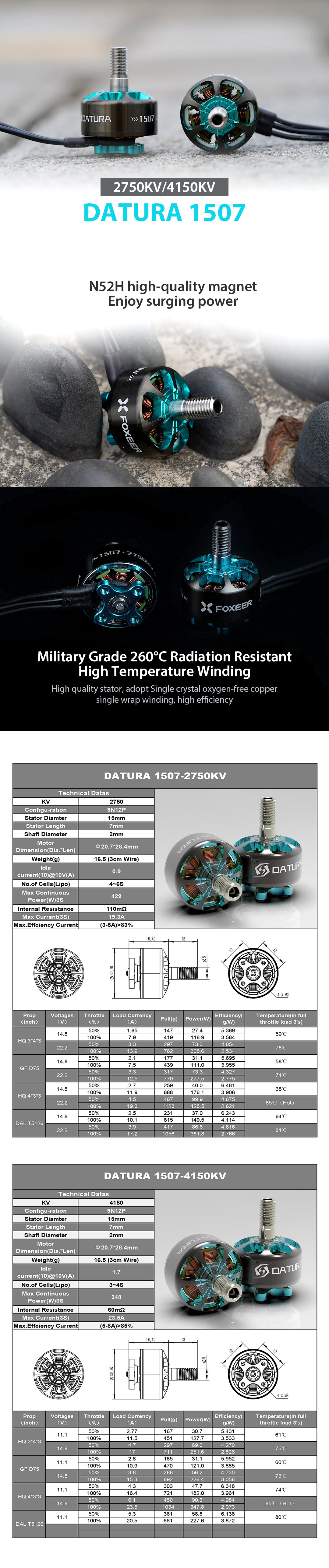 Foxeer Datura 1507 Brushless FPV Motor