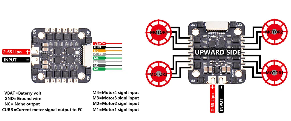 JHE EM40A 4in1 ESC Blheli_S 2-6S