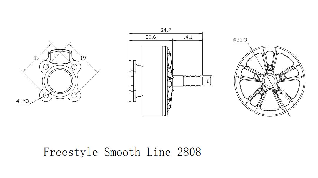 Xnova Smooth Line 2808 Brushless Motors