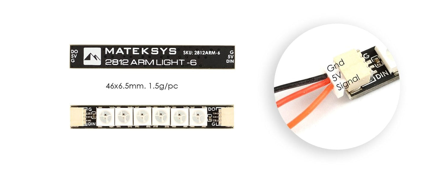 Matek 2812 6 RGB Arm LED (pack of 4)