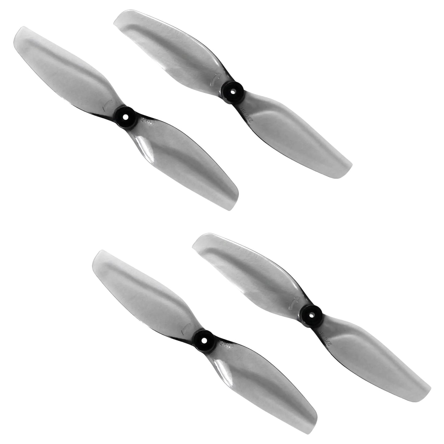 HQProp 2x0.8x3 Ultralight 51mm Micro FPV Props - 1mm Shaft (Grey)