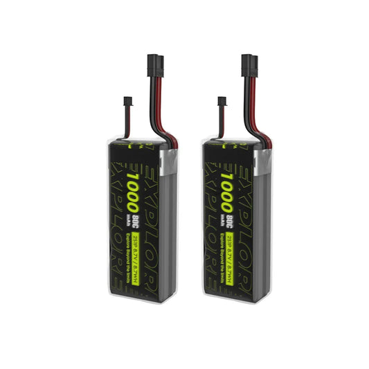 2PCS Explorer 1000mAh HV 2S 80C Lipo Battery for Micro quad XT30