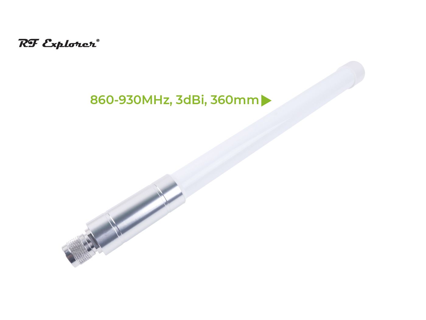 LoRa 3dBi Fiberglass Antenna Kit with base (860-930MHz 360mm) RFELA-1/389