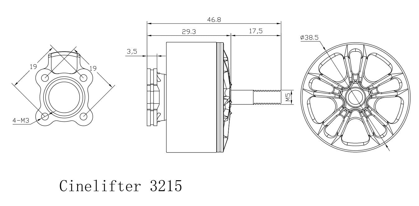 Xnova CineLifter Line 3215 Brushless Motors