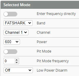 DarwinFPV 5.8Ghz 25-600mW VTX for CineApe/TinyApe
