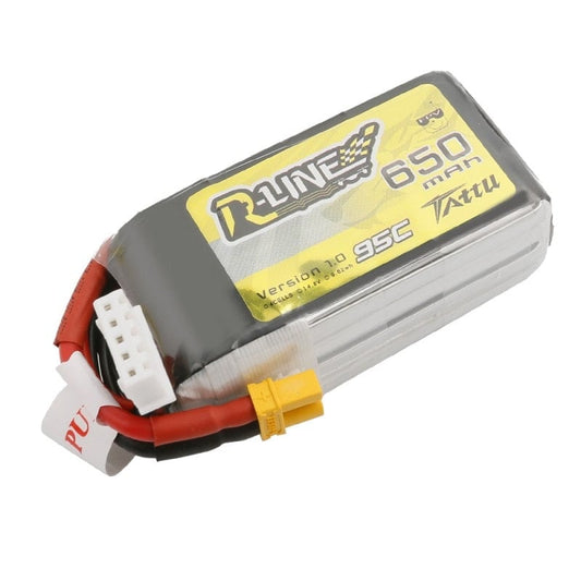 Tattu R-Line 650mAh 14.8V 4S1P 95C Lipo Battery