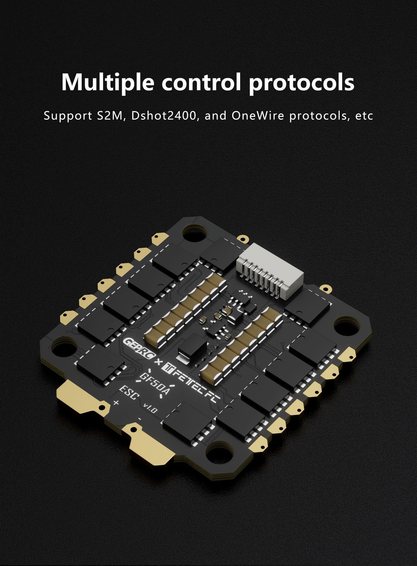 GepRC FETtec GF50A 4-in-1 DShot2400 ESC