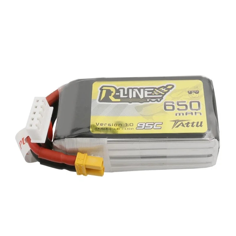 Tattu R-Line 650mAh 14.8V 4S1P 95C Lipo Battery