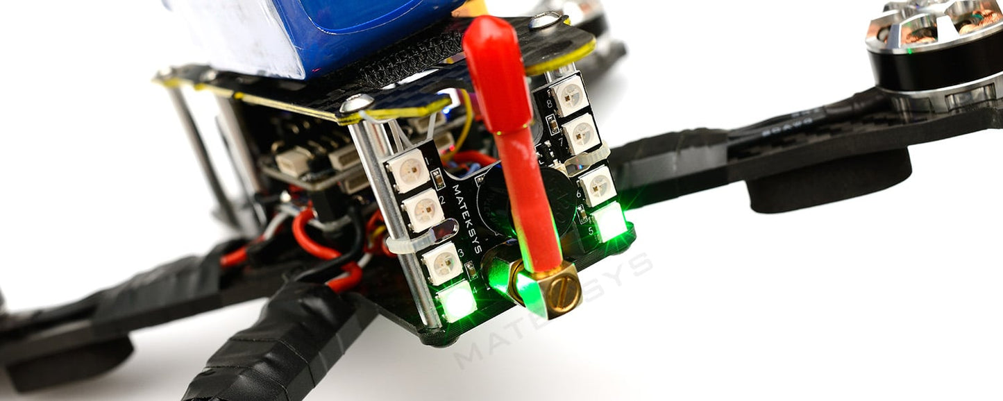 Matek Tail light WS2812B & Loud Buzzer, Dual modes