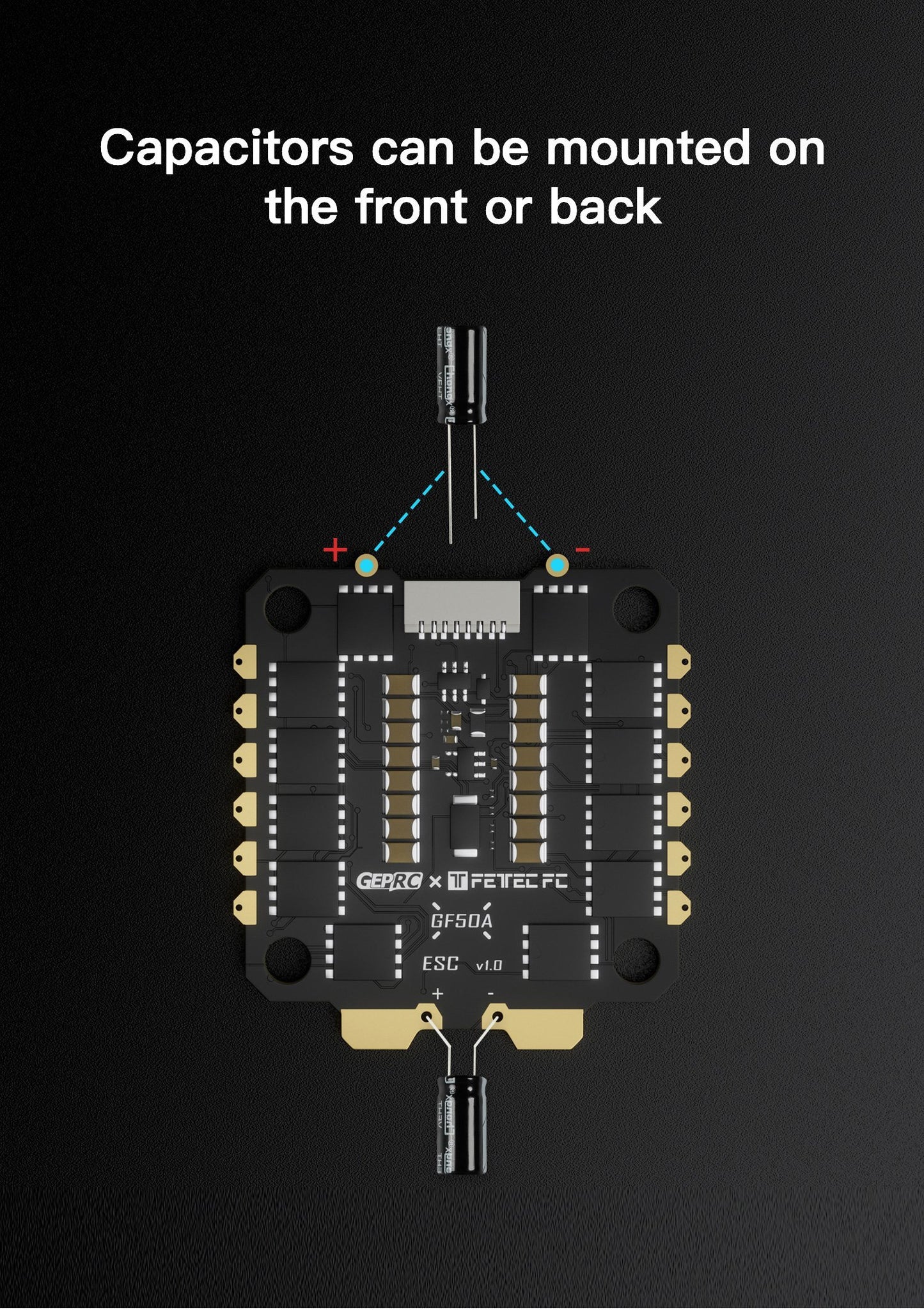 GepRC FETtec GF50A 4-in-1 DShot2400 ESC