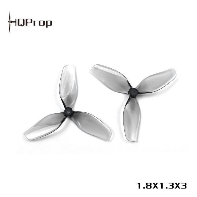 HQProp 45mm Ultralight 3-Blade Whoop Propellers - Grey (1.5mm Shaft)