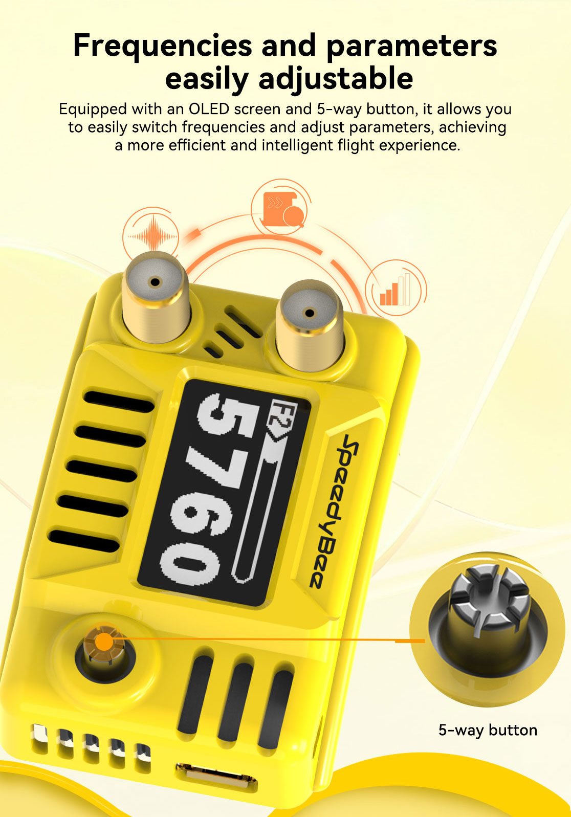 SpeedyBee 5.8GHz Analog Goggles Receiver