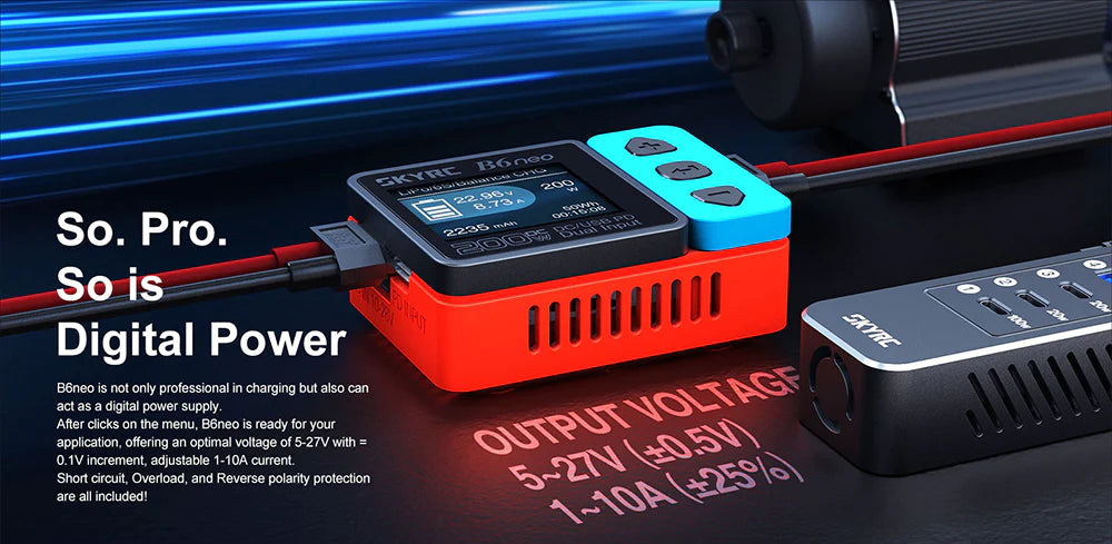 SkyRC B6neo 2 DC 300W 15A PD Lipo Balance Charger