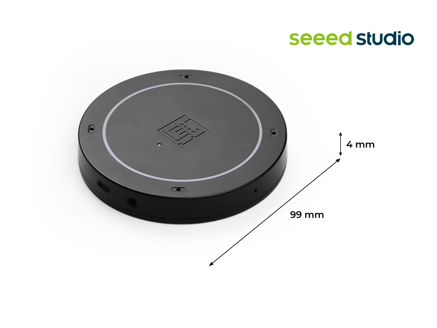 reSpeaker XMOS XVF3800 with Case – AI-powered 4-Mic Array