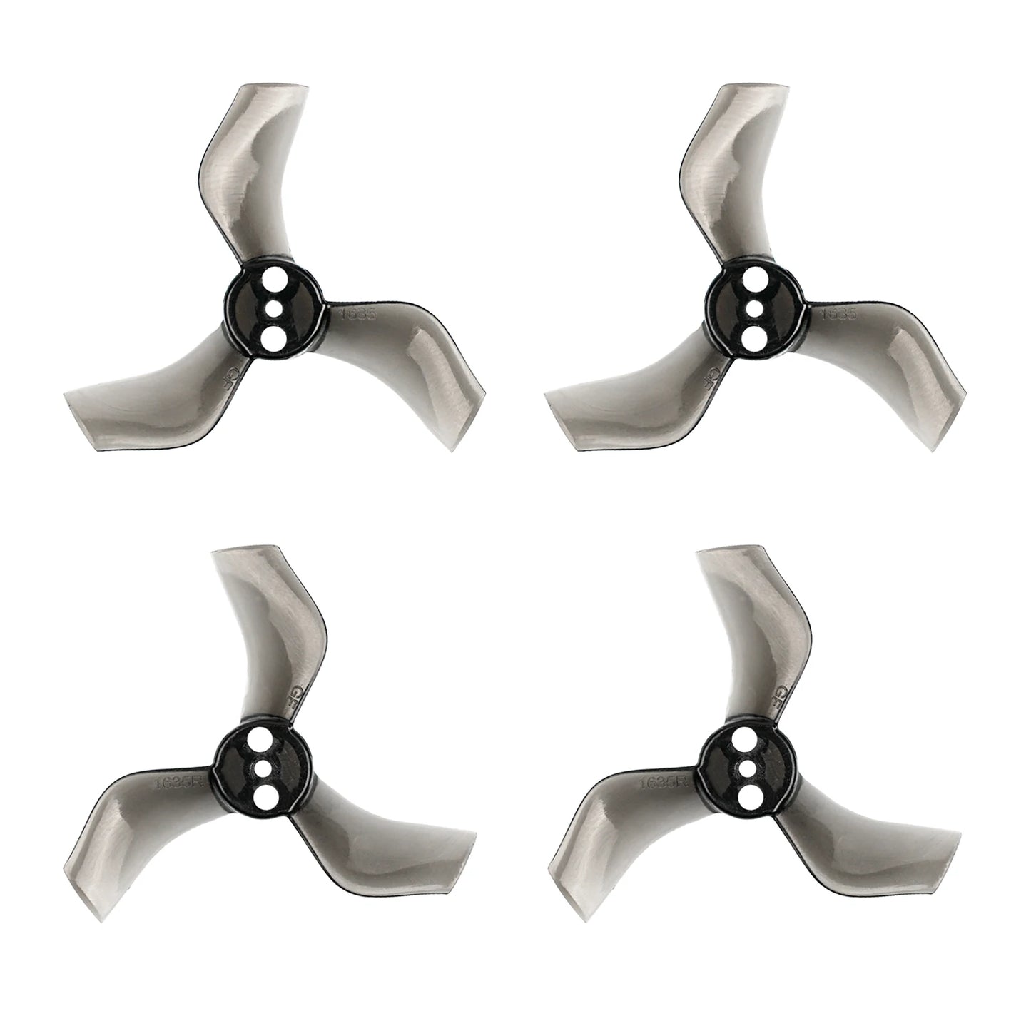 Hélices Gemfan 40mm 3 pales (axe 1.5mm) (Couleurs aléatoires)