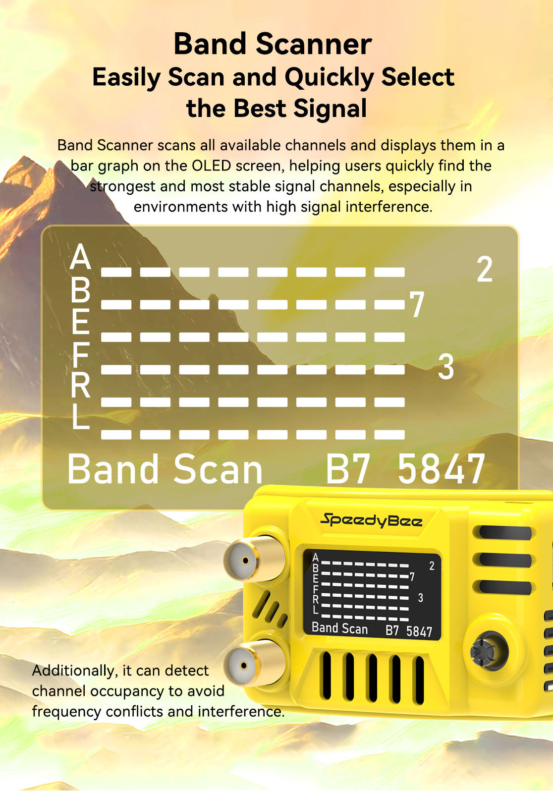 SpeedyBee 5.8GHz Analog Goggles Receiver