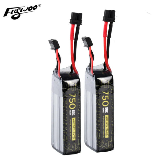 2pcs Explorer 4S 750mAh HV 80C Lipo Battery - XT30