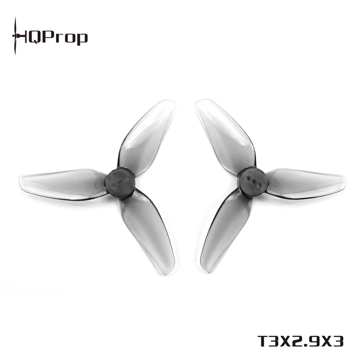 HQProp T3X2.9X3 Tri-Blade 3-Inch Cinewhoop Props - Grey (Set of 4)