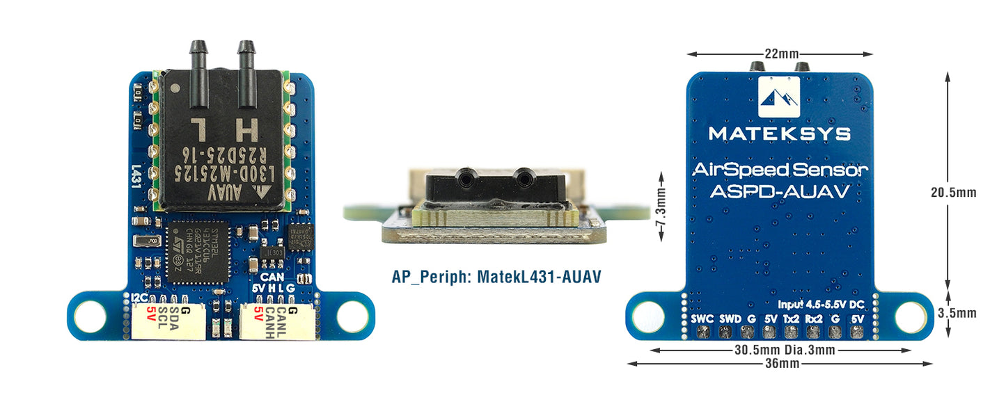 Matek Digital AirSpeed sensor ASPD-AUAV