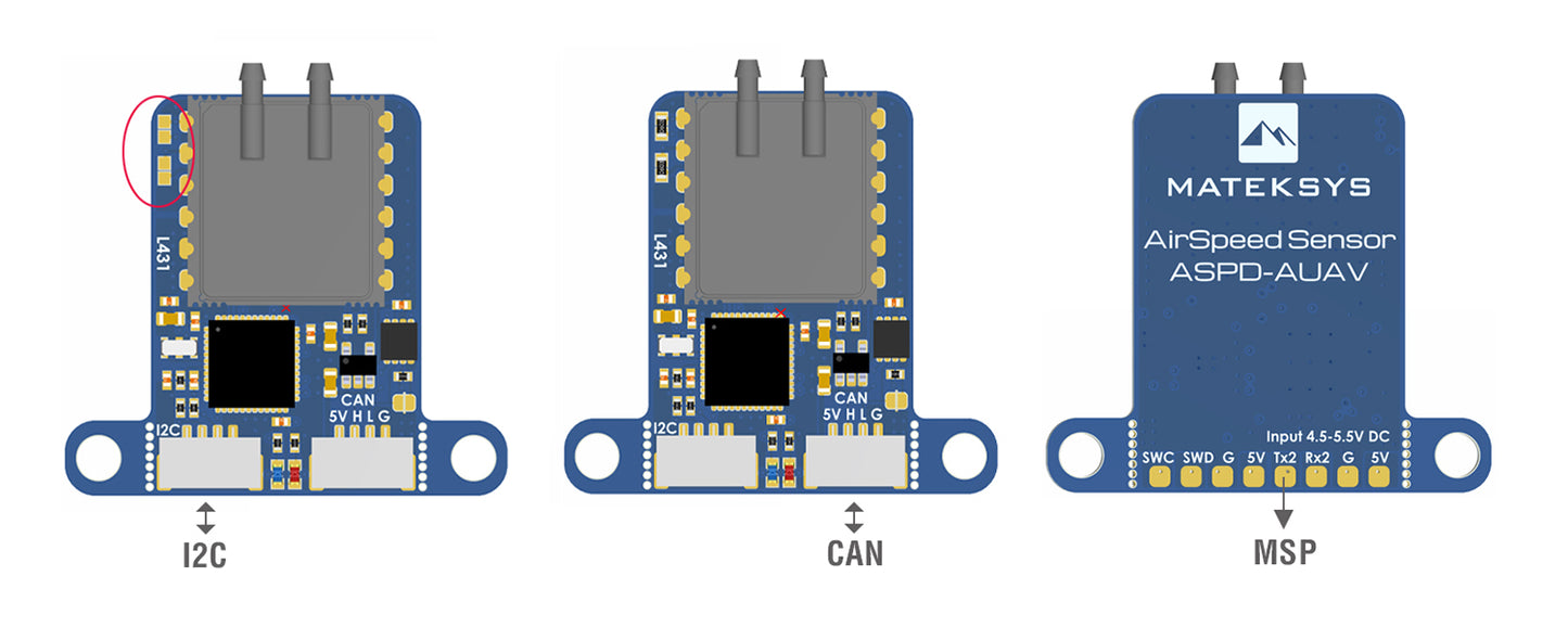 Matek Digital AirSpeed sensor ASPD-AUAV