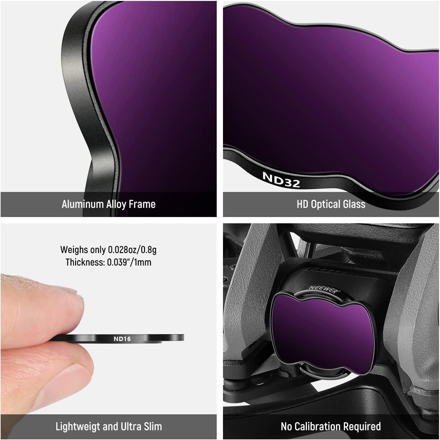 DJI Avata Magnetic ND Filters and Lens Protector Kit