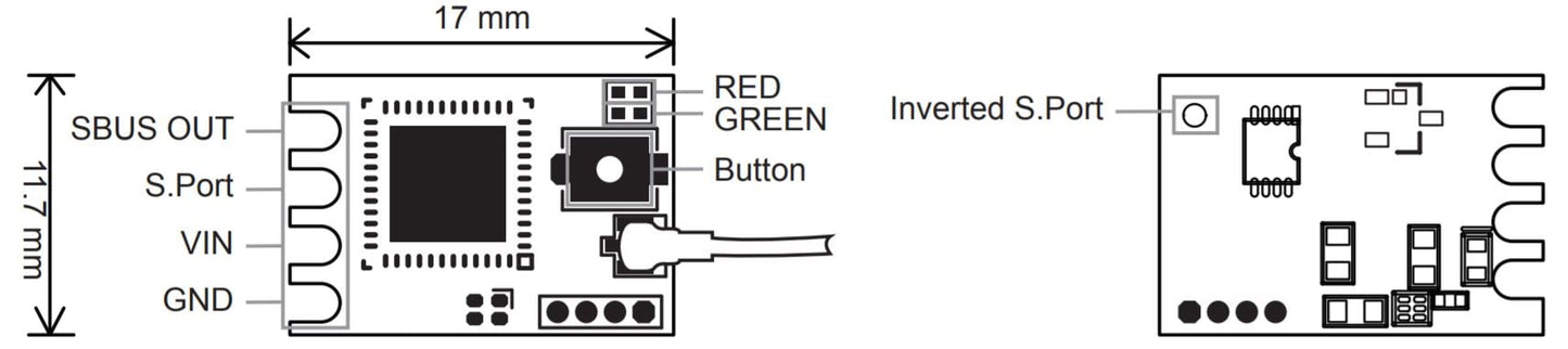FrSky Archer M+ 2.4Ghz Micro SBUS Receiver (ACCESS OTA)