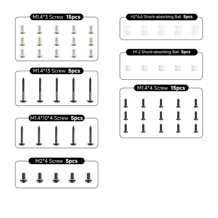 Screw Pack For BetaFPV Whoop Drone - Replacement Hardware Kit